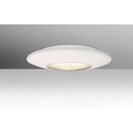 Besa Lighting Viva 13 Ceiling, Opal/Clear, 1x16W LED VIVA13C-LED